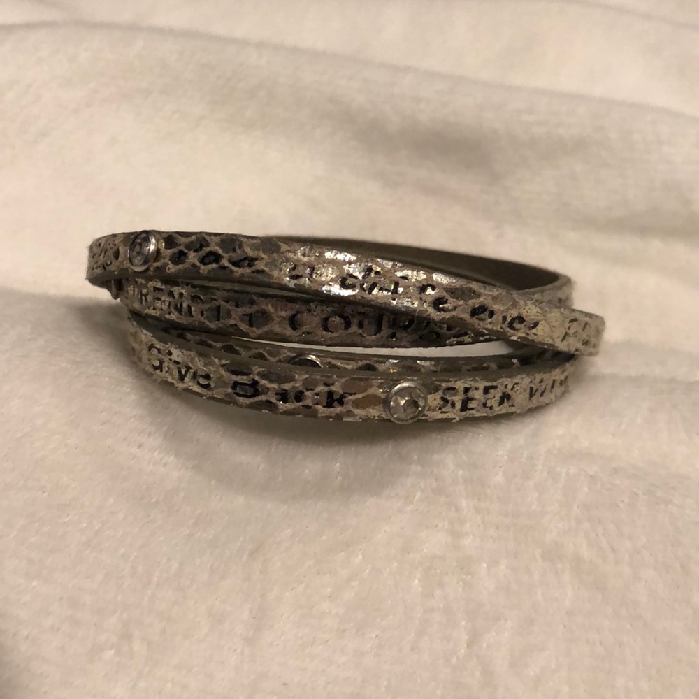 Good works wrap bracelet